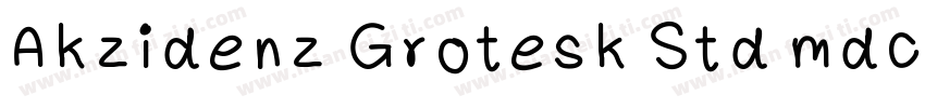 Akzidenz Grotesk Std mdcn字体转换